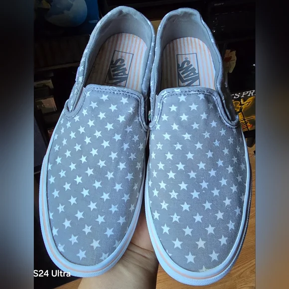 Vans Atwood Grey Women's Low Plimsoll Shoes, Sz 9.0 - Picture 2 of 8